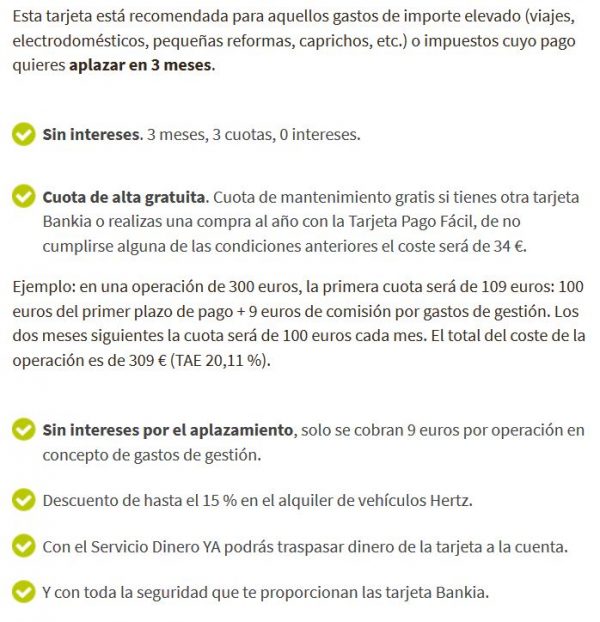 Tarjeta de PAGO FÁCIL Bankia - Beneficios y solicitud online - Tarjeta Pago Fácil Bankia.es 09 46 Tarjeta Pago Fácil Bankia.es 09 46 2025